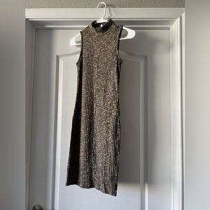 Iris Women’s Solid Mock Neck Tank Dress, Size S